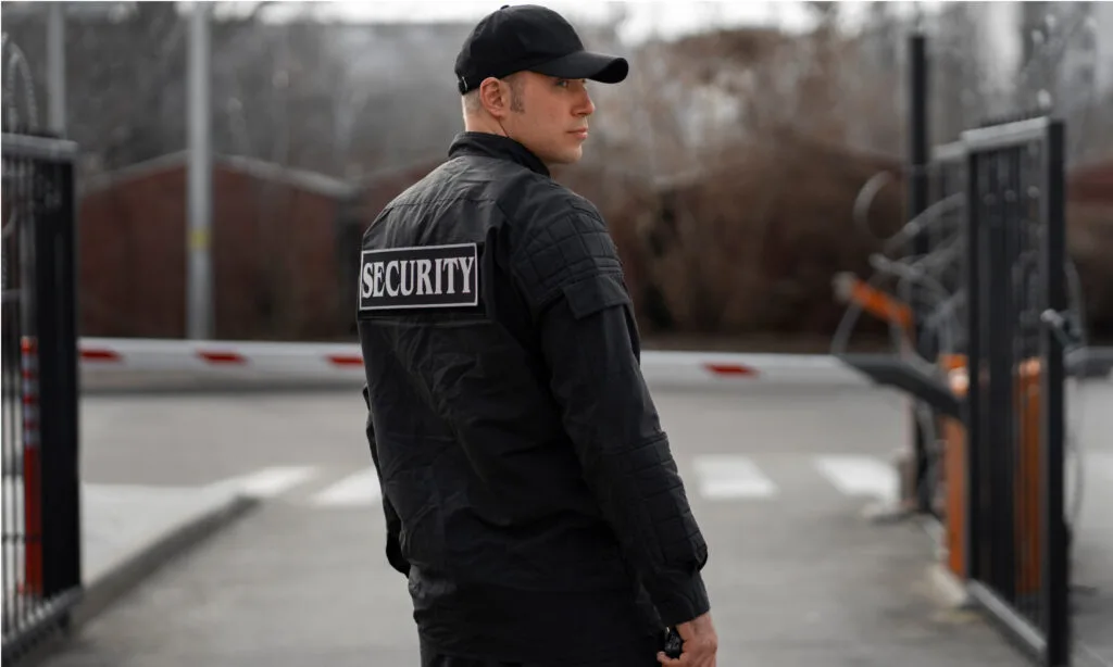 security guard watching the area for ant therat
